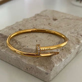 Rhinestone nail bracelet